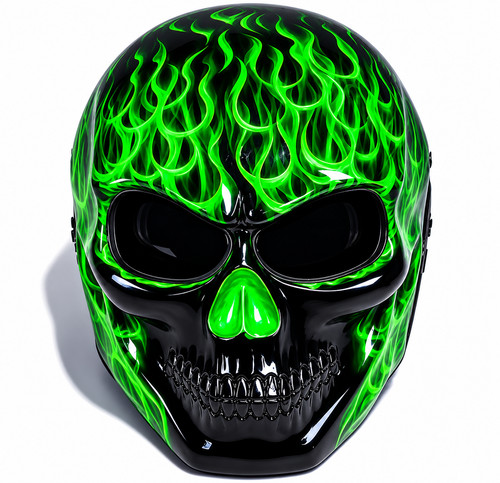 Skull helmet motorcycle - skull,