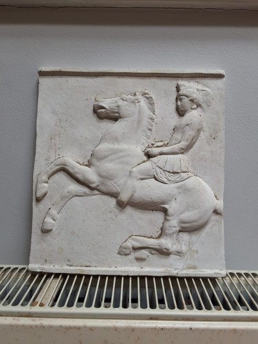 Ancient greek god plaster wall - god,