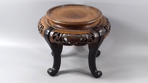 Antique chinese hardwood stand - antique,