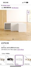 Wayfair White Corner Tv Unit With Drawers up to 50” Tv (RRP £279.99!!)