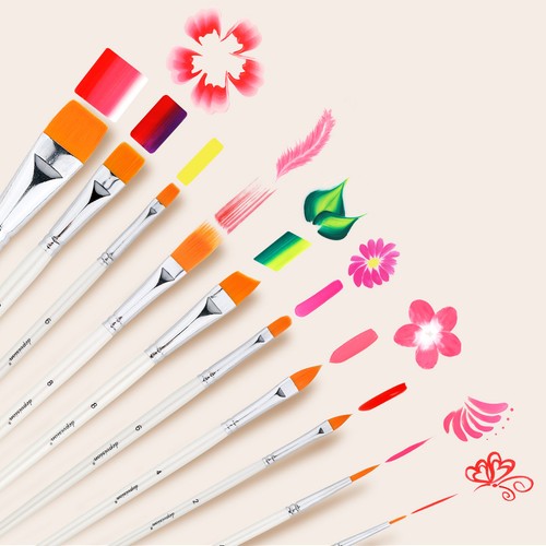 Artist paint brushes set - artist,