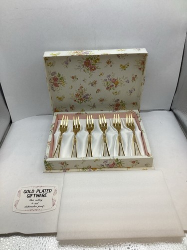 Gold plated giftware 6pc - giftware, fork