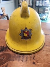 Vintage Fire Brigade/Fireman’s Helmet by Cromwell VGC Yellow 1991 Essex  County