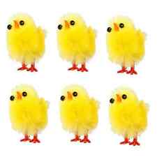 Easter Chicks X 6 Decorations Bonnet Making Arts and Crafts 6 Pack Mini 4cm Cake