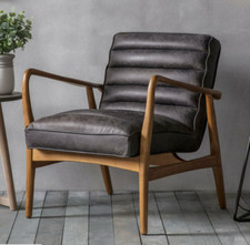 Vintage Leather Armchair Mid