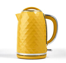 Debranded Yelow Diamond Effect 3KW Fast Boil energy smart Kettle, Boil Dry safe