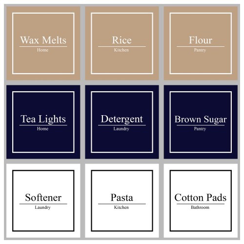 Customisable square label for - customisable,