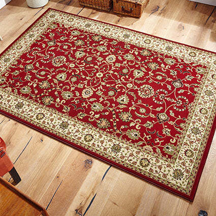Vintage oriental rug red - vintage,