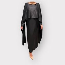 Women's Black Satin Abbaya