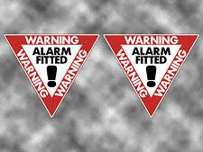 2no ALARM FITTED WARNING