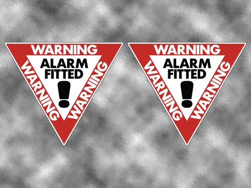 2no alarm fitted - 2no, warning