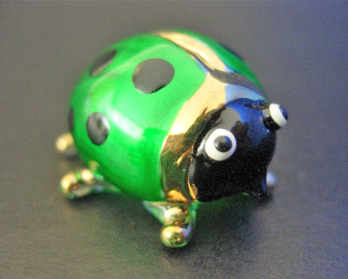 Tiny glass ladybird - tiny,