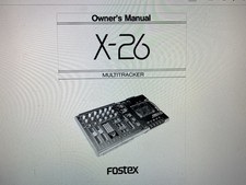 Fostex X-26 User Manual