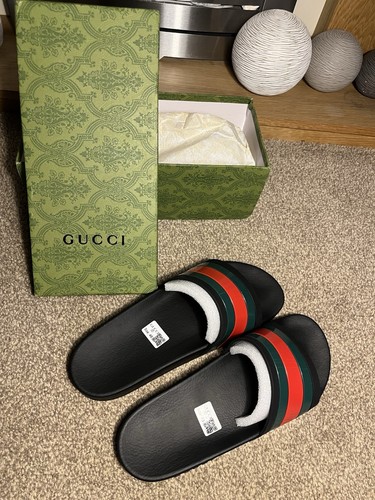Gucci men black slider - gucci,