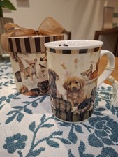 Bone China Dog Design Mug In Box