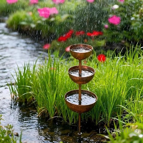 Metal bird bath water - bird,