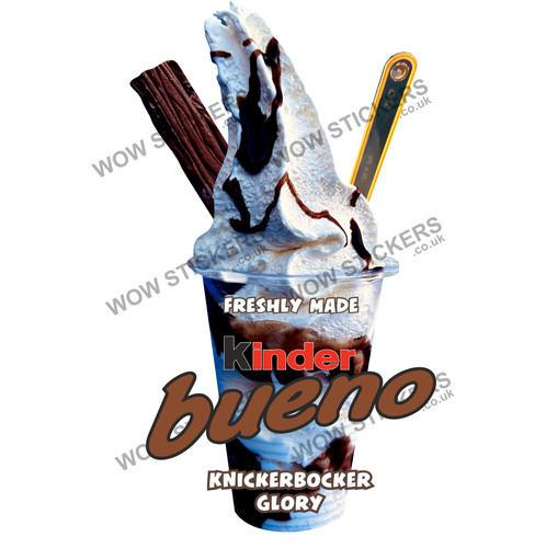 Ice cream van sticker kinder - ice,