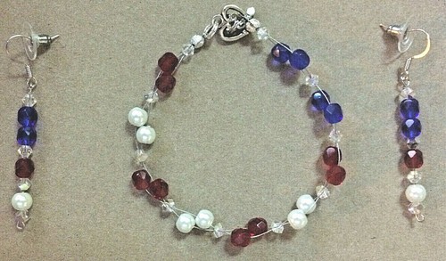 Freedom bracelet earring set - freedom,