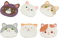Set of 6 Silicone Cute Cat