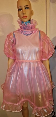 Lockable pink pvc - , dress