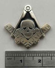 (1x) Masonic 'Skull &