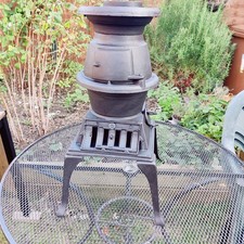 Vintage antique stove old cast iron stove wood burning stove shepherds hut etc