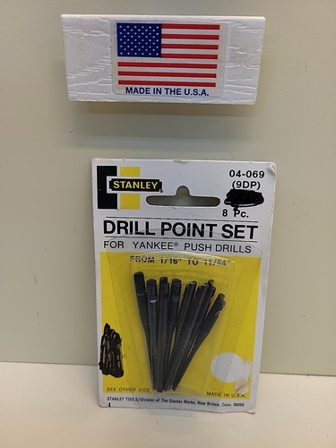 Stanley yankee push drill - stanley, bits