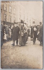 WELLINGTON King Edward and Queen Mary Royal Visit, Shropshire RP Postcard