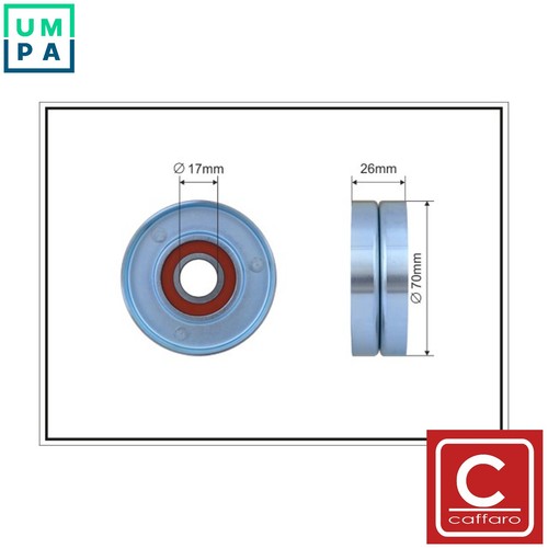 Tensioner pulley vribbed belt - pulley,