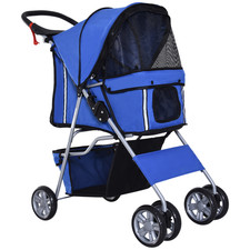 Blue Pet Stroller 75L x 45W x