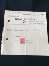 Vintage receipt for - vintage, inlaid