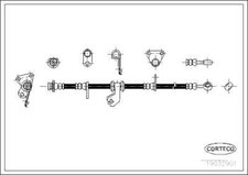 19032901 CORTECO Brake Hose