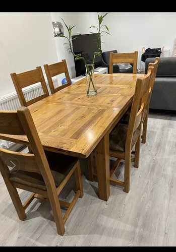 Solid oak extendable dining - oak,