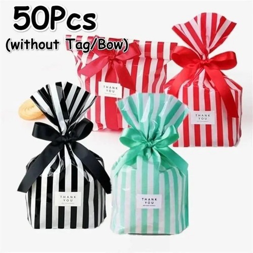 Candy stripe paper bags - candy, party