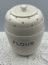 Kirkham Pottery “Flour”Storage Jar 1946-1961.
