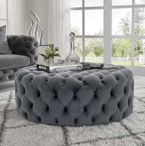 Large grey chesterfield - large,