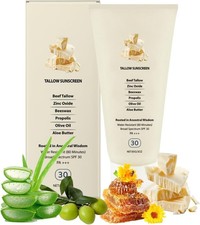 Beef Tallow Sunscreen , SPF 50 Sun Skin Repair | Summer Beauty