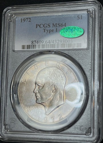 1972 eisenhower 1 pcgs - eisenhower,