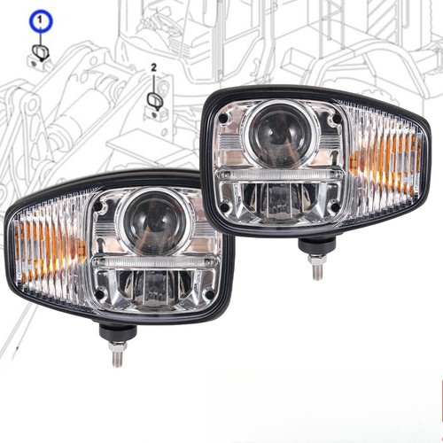 Pair led headlight low turn - headlight,