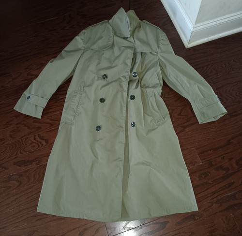 Vintage military trench coat - military,