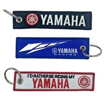 Fabric Yamaha Keyring Motorbike Key Chain Accessory Embroidery Yamaha Keyring