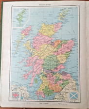 Vintage map of SCOTLAND -