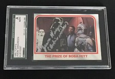 JASON WINGREEN "BOBA FETT" 1980 TOPPS STAR WARS SIGNED AUTOGRAPHED CARD SGC AUTH