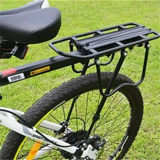 50kg Max Alloy Rear Bicycle Pannier Rack Carrier Bag Luggage Cycle Mountain Bike