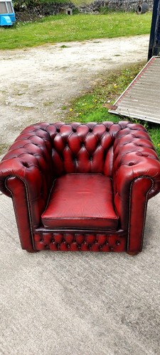 Chesterfield leather armchair - chesterfield,