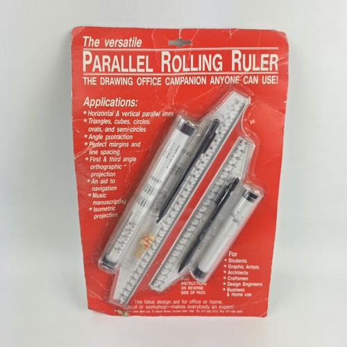 Vintage parallel rolling ruler - vintage,
