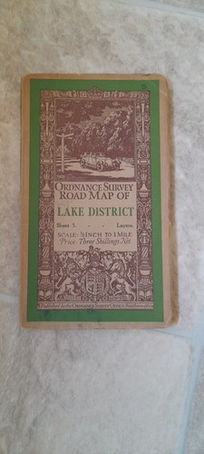 Vintage 1930s ordnance survey - vintage,