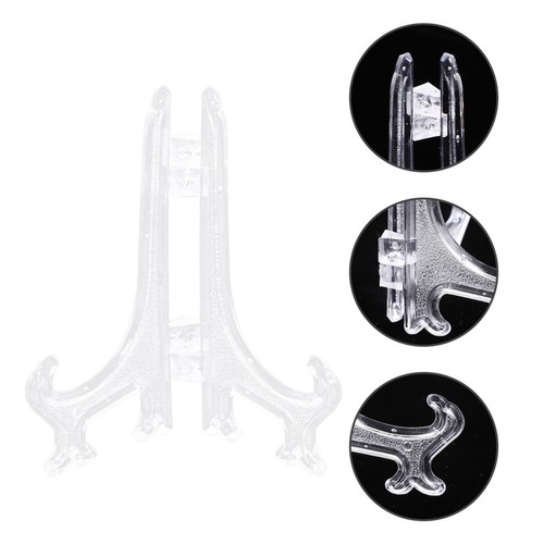 Transparent easel plate - transparent,