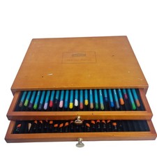 Derwent Watercolor Graphic Pencil Set In Case Vintage Artist Artwork 