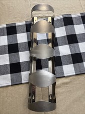 Ikea Stainless Steel Wine Rack 4 Bottle Wall Mounted 5 in x 18 in New!!!